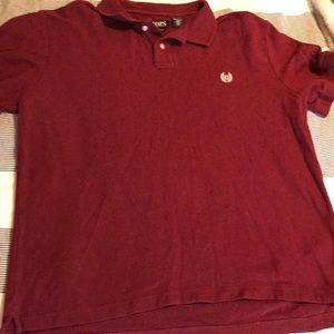 Chaps Burgundy Polo Golf Shirt